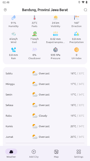 Prakiraan Cuaca Live & Akurat Screenshot 3