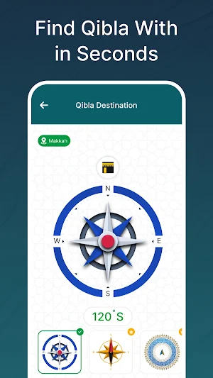 Qibla Direction: eQibla Finder Screenshot 0