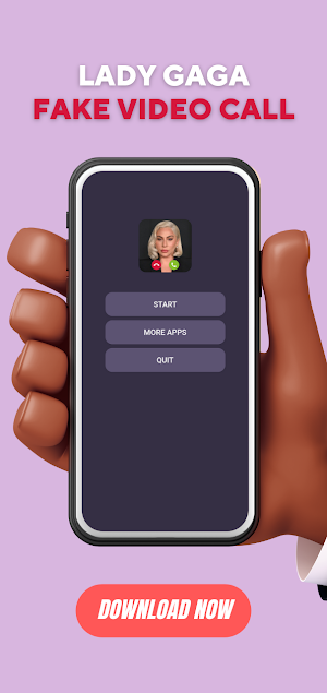 Lady Gaga Fake Video Call Screenshot 0