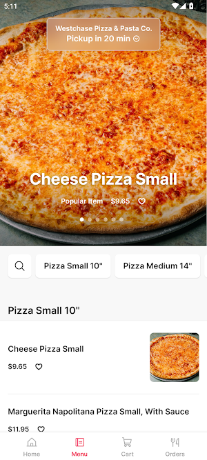Westchase Pizza Screenshot 1