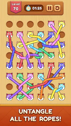 Wood Tangle Rope: Unite Master Screenshot 0