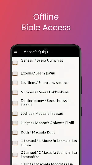 Oromo Bible Macaafa Qulqulluu Screenshot 1