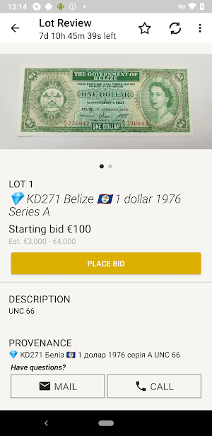 Chesny Auction Screenshot 2