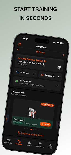 MyFitOrbit Gym Workout Tracker Screenshot 0