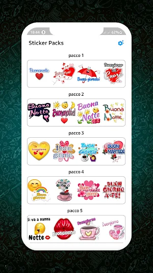 Stickers buongiorno buonanotte Screenshot 0