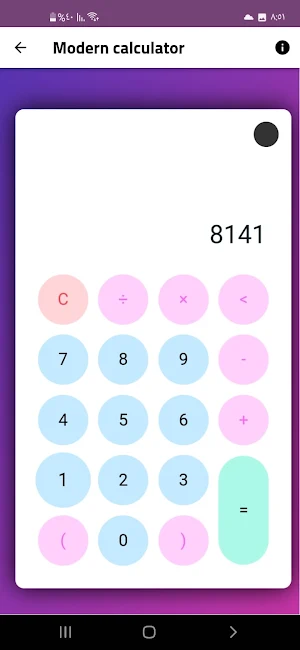 Modern calculator Screenshot 0