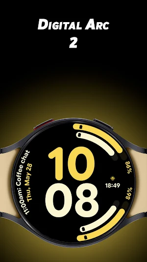 Digital Arc 2 - Watch face Screenshot 0