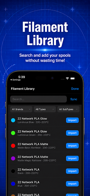 Tag My Spool - NFC Filament Screenshot 1