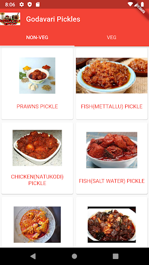 Non veg Pickles / Godavari Pickles  Andhra Recipes Screenshot 1