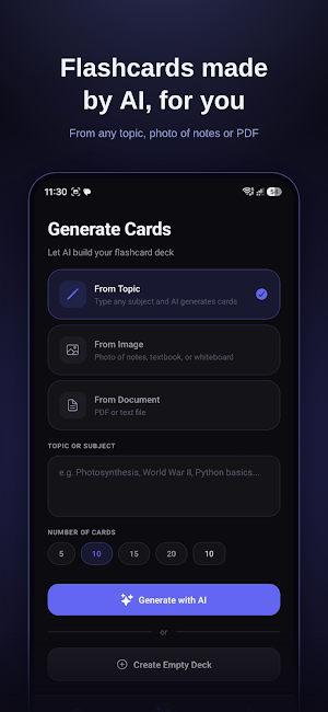 AI Flashcards:Study & Memorize Screenshot 0