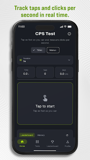 Click Speed Test: CPS Test Screenshot 1