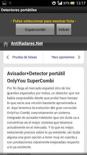 Gestor AntiRadares.Net Screenshot 1