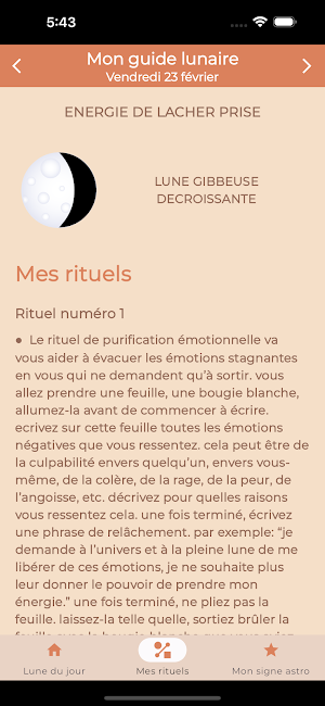 Mon guide lunaire Screenshot 1