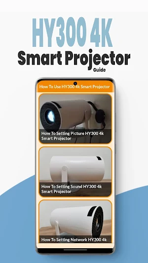 HY300 4k Smart Projector Guide Screenshot 3