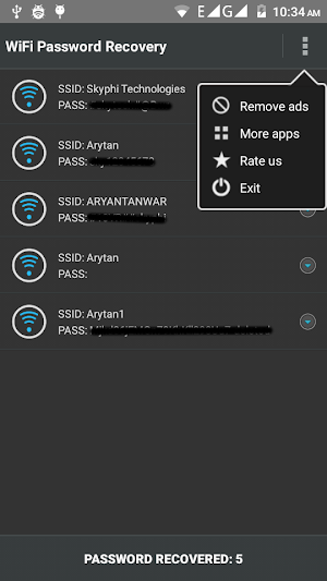 WiFi Password Recovery Screenshot 2