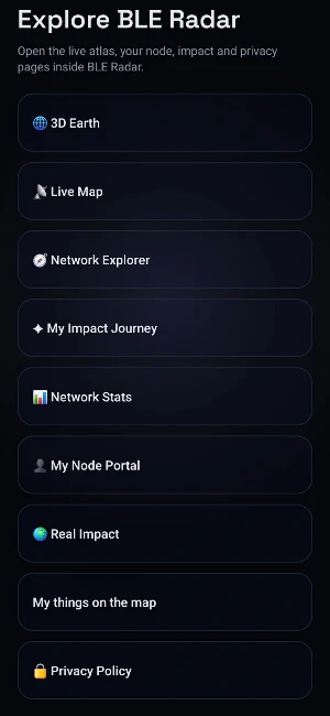 BLE Radar Screenshot 3