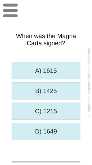 Canada Citizenship Test Screenshot 1
