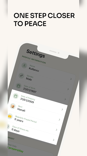 Peace: Missed Prayer Tracking Screenshot 2