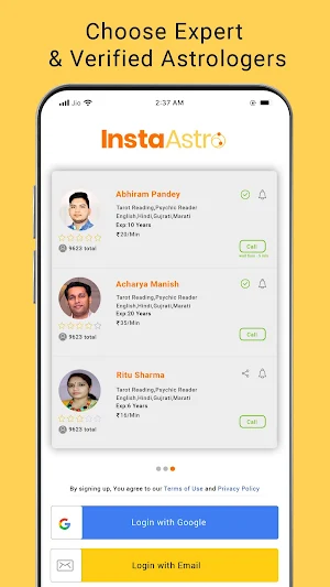 InstaAstro Astrologer: Live Chat –Talk to Astro Screenshot 2