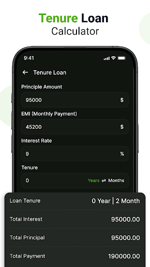 LoanCash - EMI Loan Calculator Screenshot 3
