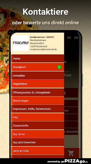 Pizzeria Toscana Overath Screenshot 2