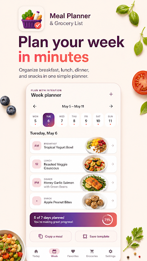 Meal Planner & Grocery List Screenshot 0