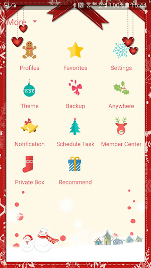 Christmas card skin (Next SMS) Screenshot 2