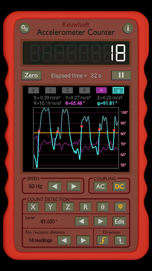 Accelerometer Counter Screenshot 1