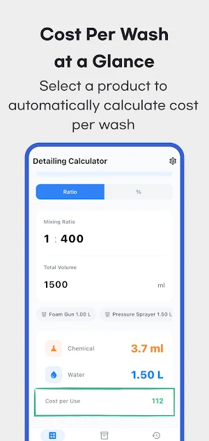 Detailing Calculator: Car Wash Screenshot 1