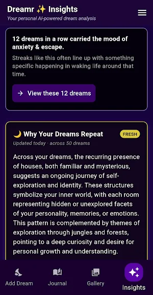 Dreamr - Dream Analysis Screenshot 1