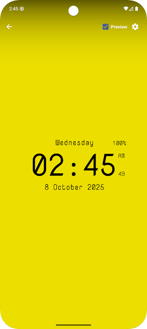 Digital Clock Live Wallpaper Screenshot 2