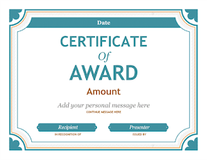 Award Certificate Templates Screenshot 0