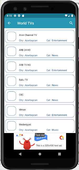 World Live TV Channels Screenshot 2