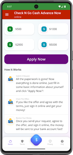 Check n go Cash Advance Now Screenshot 1