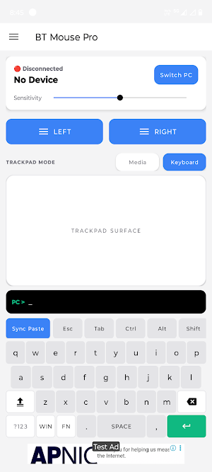 Bt Mouse and Keyboard Screenshot 0