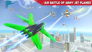 Army Bus Robot Transform Wars – Air jet robot game Screenshot 1