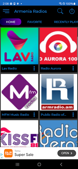 Armenia Radio + Recorder Screenshot 1