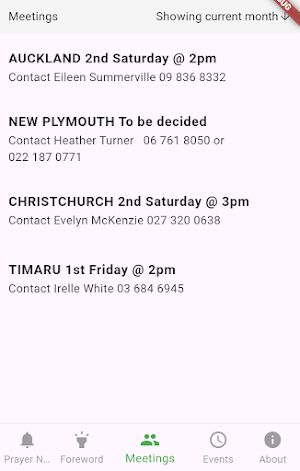 WEC NZ Prayer News Screenshot 2