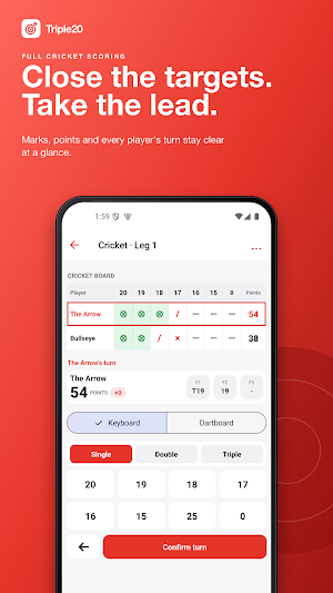 Triple20 – Darts Scorer Screenshot 2