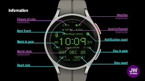 JW104 jwstudio watchface Screenshot 1