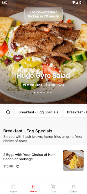 Foodys Mobile Screenshot 1