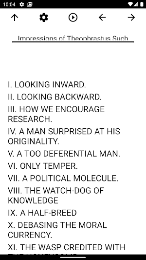 Book, Impressions of Theophras Screenshot 0