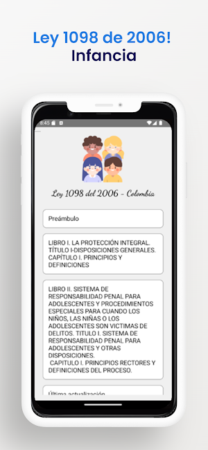 Ley 1098 del 2006 Colombia Screenshot 1