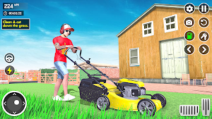Lawn Mower Simulator: Cut Game Screenshot 2