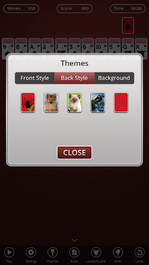 Spider Solitaire Screenshot 3