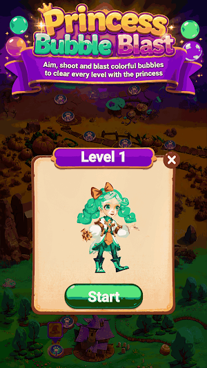 Princess Bubble Blast Screenshot 0