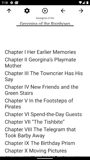 Book, Georgina of the Rainbows Screenshot 0