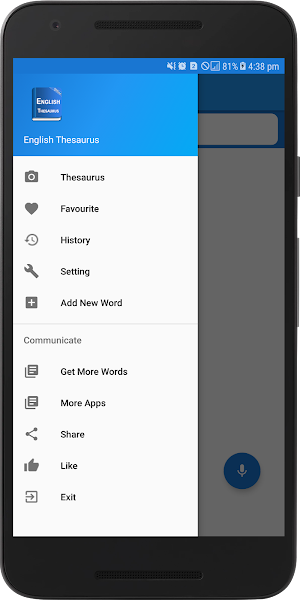 English Thesaurus Screenshot 1