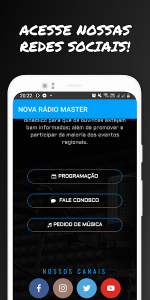 Nova Rádio Master Litoral SP Screenshot 2