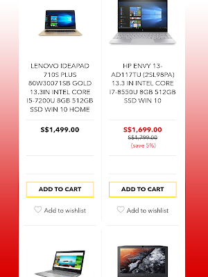 Laptop Prices In SINGAPORE Screenshot 2